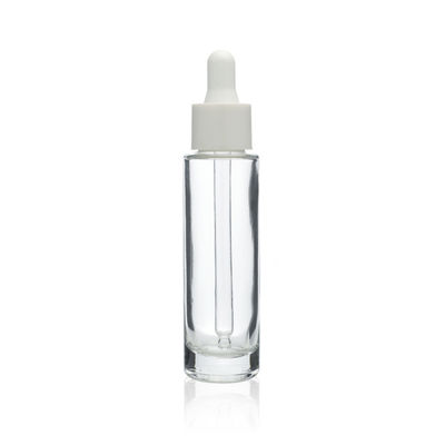 त्वचा देखभाल तरल पदार्थ के लिए कस्टम लोगो 30ml / 1OZ ग्लास ऑयल ड्रॉपर बोतल