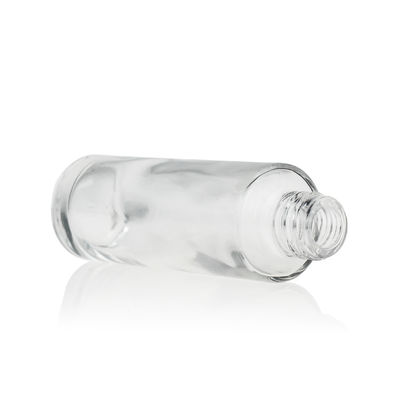 साफ़ ग्लास 30 मिलीलीटर सीरम ड्रॉपर बोतलें मैट ब्लैक कैप कॉस्मेटिक पैकेजिंग बोतल