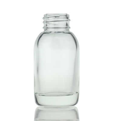 खाली साफ़ सीरम ड्रॉपर बोतलें गोल 50 मिलीलीटर फ्रॉस्टेड ग्लास सीरम बोतल