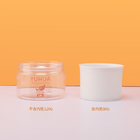 Refillable PET Cream Jar 100g Flat Top Cap Scrub Plastic Container