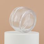 Childproof Plastic Packaging Jars 30g Clear Petg Cosmetic Jar With Screw Cap