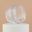 Childproof Plastic Packaging Jars 30g Clear Petg Cosmetic Jar With Screw Cap