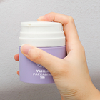 50g Airless Pump Cosmetic Cream Jar AS PP Round Shape Customized Color