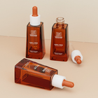 Classic Trapezoid 30ml Oil Serum Dropper Bottles For Skincare Packaging