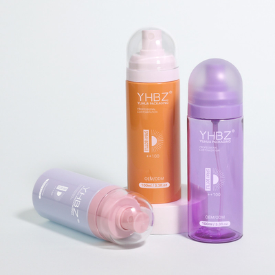 पुनर्नवीनीकरण मॉइस्चराइजिंग सेटिंग फाइन मिस्ट स्प्रे बोतल 80ml 100ml 120ml 150ml कॉस्मेटिक स्प्रे बोतल