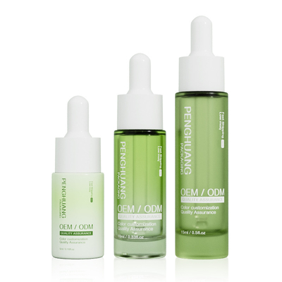 स्किनकेयर सीरम ड्रॉपर बोतलें 5ml 10ml 15ml नमूना आकार बाल तेल की बोतल