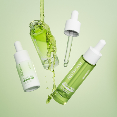 स्किनकेयर सीरम ड्रॉपर बोतलें 5ml 10ml 15ml नमूना आकार बाल तेल की बोतल