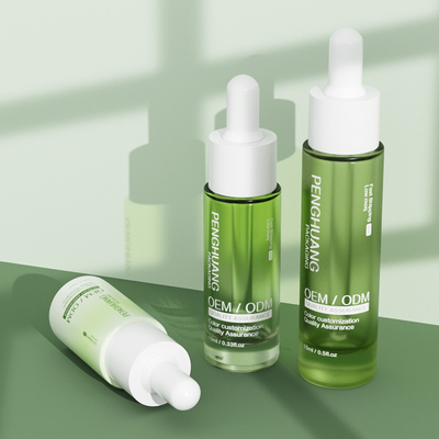 स्किनकेयर सीरम ड्रॉपर बोतलें 5ml 10ml 15ml नमूना आकार बाल तेल की बोतल