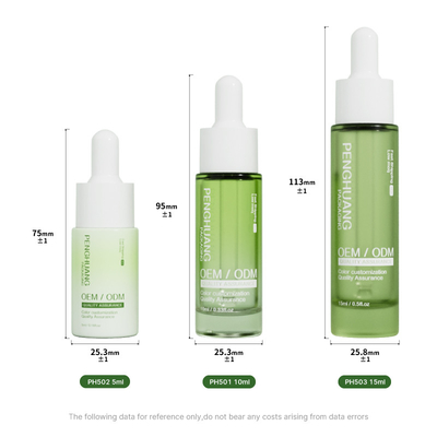 5ml 10ml 15ml ग्लास सीरम ड्रॉपर बोतलें एसेंस ऑयल के लिए ग्लास बोतल