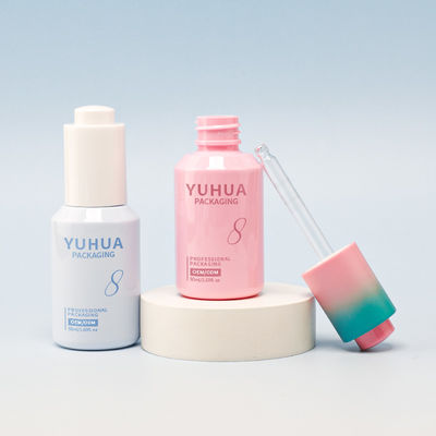 ग्राहक आवश्यकताओं के अनुसार लोगो के साथ गोल तेल सीरम बोतल