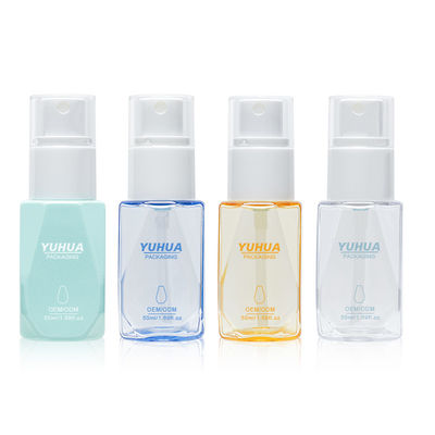 मॉइस्चराइजिंग लाभों के लिए सनस्क्रीन स्प्रे क्लियर पीईटी प्लास्टिक स्प्रे बोतल