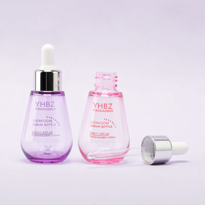 50ml Capacity Serum Dropper Bottles Silk Screen Printing and Hot Stamping