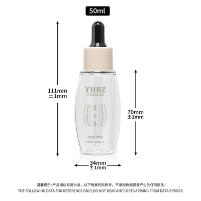 15-20 Days Lead Time for Customized Square Serum Dropper Bottles in PET Material