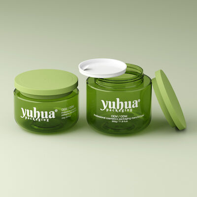 स्पष्ट या रंगीन कस्टम प्लास्टिक क्रीम जार गोल आकार कॉस्मेटिक क्रीम त्वचा देखभाल लोशन और सौंदर्य पैकेजिंग जरूरतों के लिए आदर्श