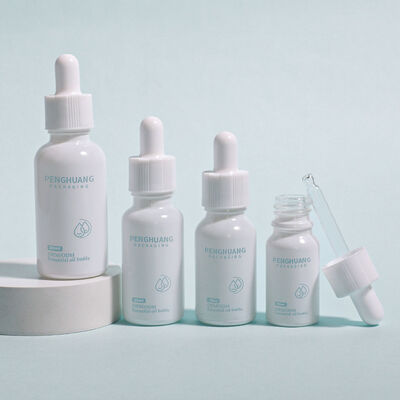 ग्लास ऑयल ड्रॉपर ग्लास बोतल लोगो कस्टम चिकनी कंटेनर आवश्यक तेलों सीरम और कॉस्मेटिक अनुप्रयोगों के लिए डिज़ाइन किया गया