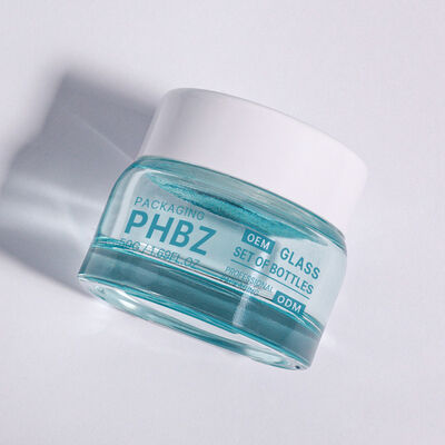 ओडीएम ओईएम स्वीकृत गोल लक्जरी सौंदर्य प्रसाधन पैकेजिंग बोतल उच्च अंत क्रीम सीरम और अन्य सौंदर्य आवश्यक के लिए उपयुक्त