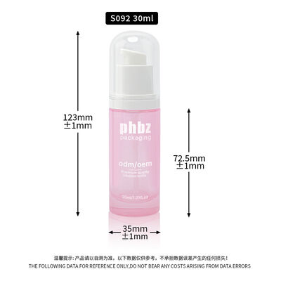 पंप एक्सेसरी वाले ग्लास लोशन ग्लास बोतलें, मजबूत ग्लास बोतल सामग्री त्वचा देखभाल और सौंदर्य लोशन के लिए डिज़ाइन की गई