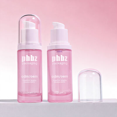 पंप एक्सेसरी वाले ग्लास लोशन ग्लास बोतलें, मजबूत ग्लास बोतल सामग्री त्वचा देखभाल और सौंदर्य लोशन के लिए डिज़ाइन की गई