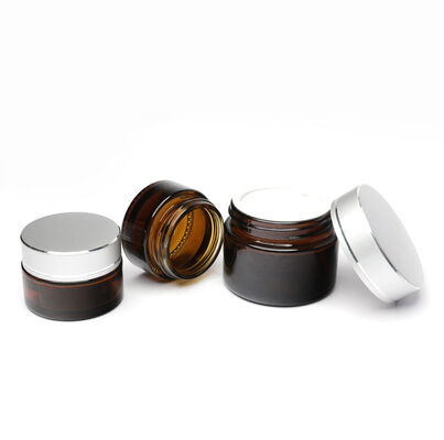 सिल्क स्क्रीन प्रिंटिंग सतह हैंडलिंग के साथ ग्लास कॉस्मेटिक पैकेजिंग सेट, कस्टम लोगो और रंग वैयक्तिकरण के साथ