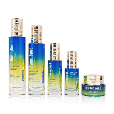 कोटेड कॉस्मेटिक पैकेजिंग सेट कस्टम गोल पैकेजिंग समाधान जो कॉस्मेटिक के लिए सुरुचिपूर्ण प्रस्तुति और सुरक्षा प्रदान करते हैं