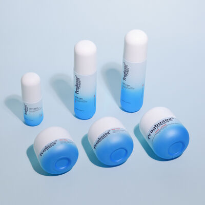 सिल्क स्क्रीन प्रिंटिंग सतह हैंडलिंग के साथ ग्लास कॉस्मेटिक पैकेजिंग सेट, कस्टम लोगो और रंग वैयक्तिकरण के साथ