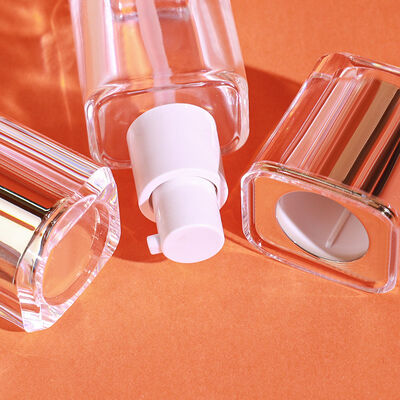 तरल नींव बोतलें ग्लास कॉस्मेटिक पैकेजिंग सेट 30 मिलीलीटर क्षमता अनुकूलन मुद्रण और टिकाऊ लीक सबूत डिजाइन के साथ