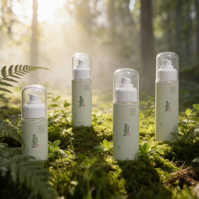 कॉस्मेटिक उपयोग के लिए स्पिल प्रिवेंशन के साथ विभिन्न आकारों में कस्टम लोगो प्लास्टिक पैकेजिंग बोतलें