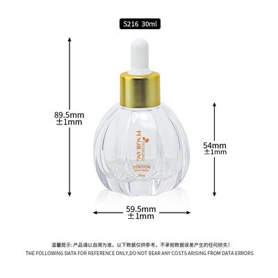 Amber oil serum bottle offering durable construction suitable for essential oils serums and cosmetic skincare products
