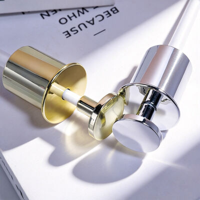 Cylinder Serum Dropper Bottles Featuring Glass Collar Material Custom Color Variants Ideal for Skincare Product Packaging