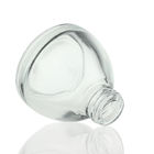 White Clear Oval Small Glass Dropper Bottles 20ml For Skin Care Serum