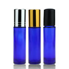 OEM ODM Personal Care 10ml Roll On Bottles Blue Glass For Essential Oil