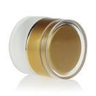 20g Frosted Glass Cream Jar With Luxury Acrylic Gold Lid