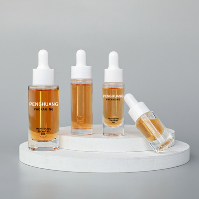5ml 10ml 30ml ग्लास सीरम बोतल कॉस्मेटिक पैकेजिंग ग्लास ड्रॉपर बोतलें