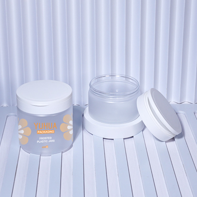 Recycled PET Plastic Packaging Jars 480g Cosmetic Skincare Packaging