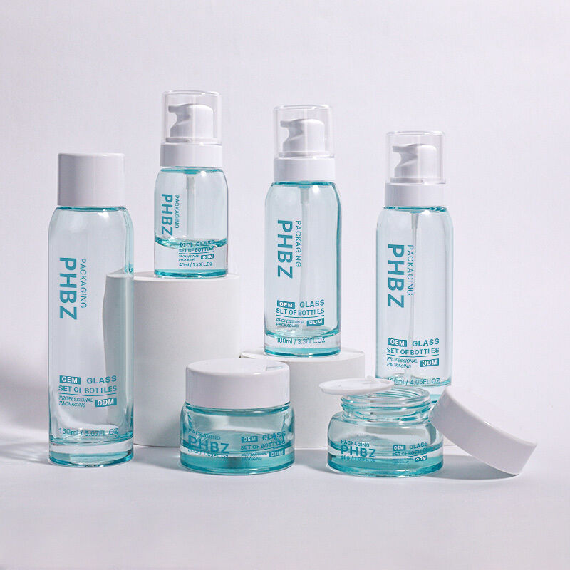 हॉट स्टैम्पिंग कस्टम कॉस्मेटिक पैकेजिंग सेट ODM OEM स्वीकार्य कॉस्मेटिक उत्पाद पैकेजिंग और ब्रांडिंग आवश्यकताओं के लिए डिज़ाइन किया गया