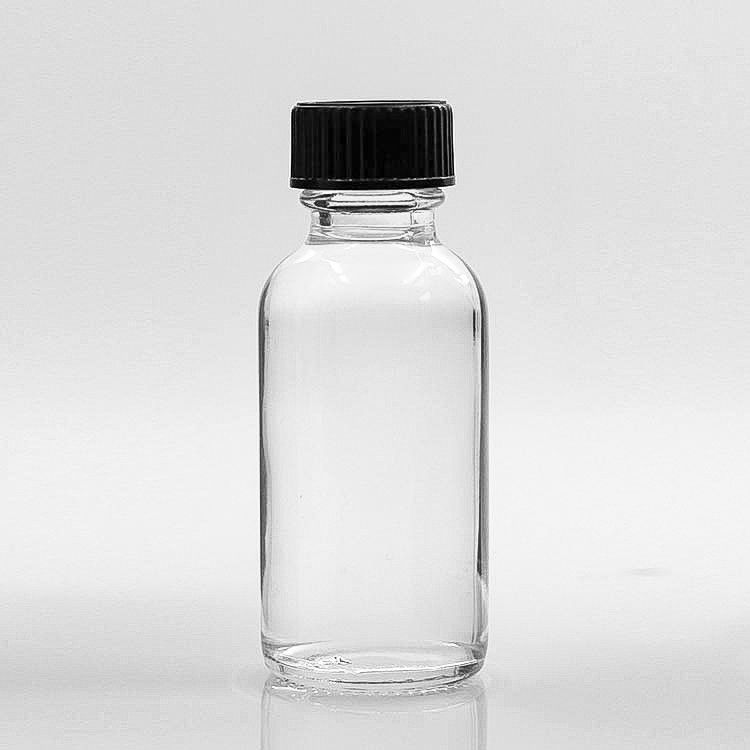 साफ़ शरीर 30 मिलीलीटर बोस्टन गोल कांच की बोतलें अनुकूलित सतह हैंडलिंग
