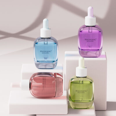 30ml ग्लास सीरम ड्रॉपर बोतल, जिसमें सिल्क स्क्रीन हॉट स्टैम्पिंग लेबलिंग है, जो आवश्यक तेलों और स्किनकेयर उत्पादों के लिए आदर्श है