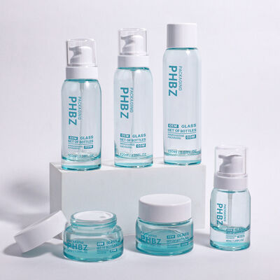 ओडीएम ओईएम स्वीकृत गोल लक्जरी सौंदर्य प्रसाधन पैकेजिंग बोतल उच्च अंत क्रीम सीरम और अन्य सौंदर्य आवश्यक के लिए उपयुक्त