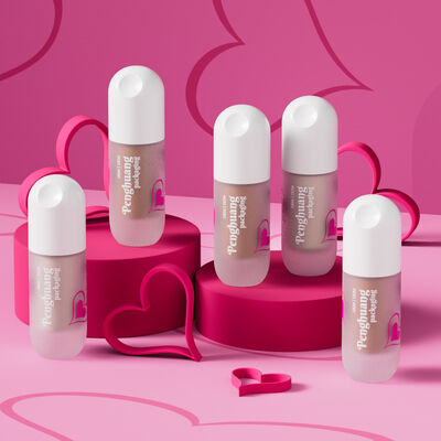 पंप कैप लिक्विड फाउंडेशन बोतलें 30ml अनुकूलित लोगो पेशेवर कॉस्मेटिक पैकेजिंग लिक्विड मेकअप उत्पादों के लिए