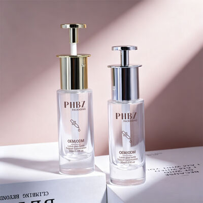 Silk Screen Printing Round Oil Serum Bottle Durable Leak Proof Packaging Container for Essential Oils and Cosmetics