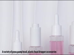 कस्टम क्लियर सिलेंडर 30 मिली 40 मिली 50 मिली 60 मिली सीरम लोशन बोतल पैकेजिंग