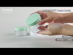 ढक्कन के साथ कस्टम फ्रॉस्टेड प्लास्टिक क्रीम जार