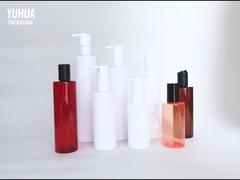 पीईटी गोल शैम्पू बोतल 200ml 250ml 300ml