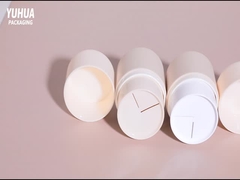 त्वचा देखभाल क्रीम पीपी में फ्रॉस्टेड प्रिंटिंग के साथ प्लास्टिक पैकेजिंग जार