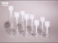 100ml-500mlतरल निकालने और मेकअप टोनर के लिए अनुकूलन योग्य गोल प्लास्टिक की बोतलें